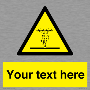 Custom warning geyser water jet